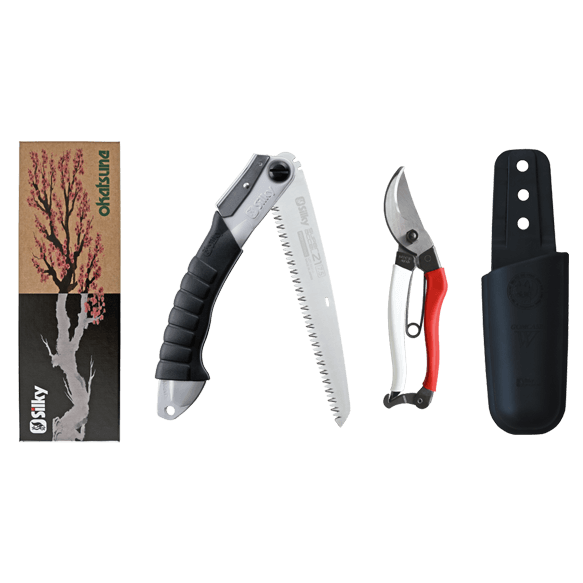 Okatsune 103 Pruning Shears and Silky Saw Set